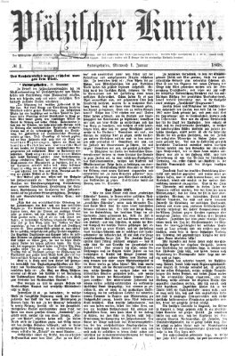 Pfälzischer Kurier Mittwoch 1. Januar 1868