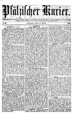 Pfälzischer Kurier Sonntag 9. Februar 1868