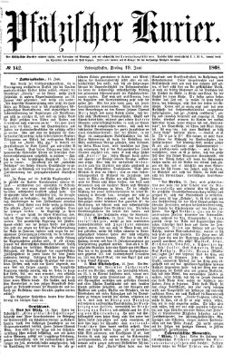 Pfälzischer Kurier Freitag 19. Juni 1868