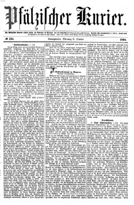 Pfälzischer Kurier Dienstag 6. Oktober 1868