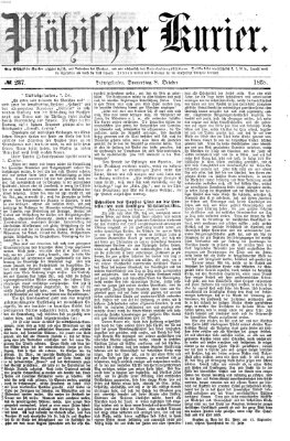 Pfälzischer Kurier Donnerstag 8. Oktober 1868