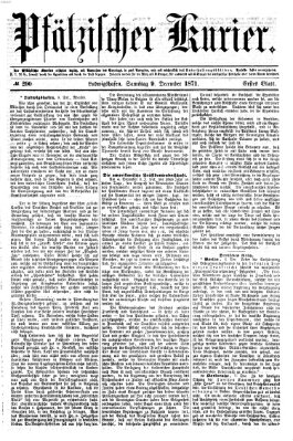 Pfälzischer Kurier Samstag 9. Dezember 1871