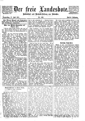 Der freie Landesbote Donnerstag 27. Juli 1871