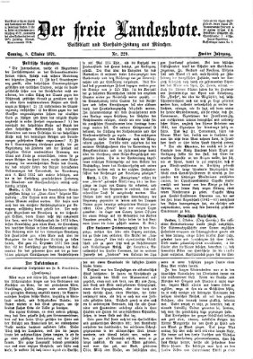 Der freie Landesbote Sonntag 8. Oktober 1871