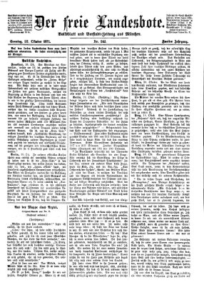 Der freie Landesbote Sonntag 22. Oktober 1871