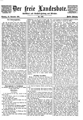Der freie Landesbote Sonntag 26. November 1871