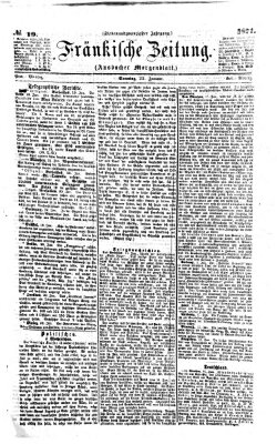 Fränkische Zeitung (Ansbacher Morgenblatt) Sonntag 22. Januar 1871