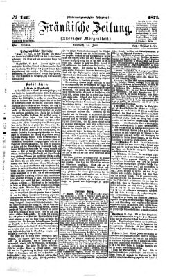 Fränkische Zeitung (Ansbacher Morgenblatt) Mittwoch 14. Juni 1871