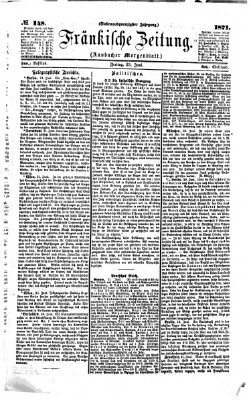 Fränkische Zeitung (Ansbacher Morgenblatt) Freitag 23. Juni 1871