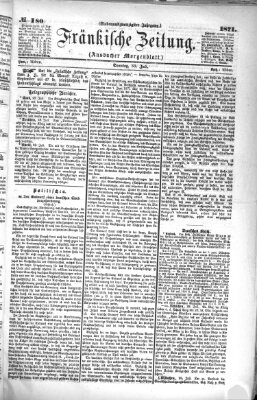 Fränkische Zeitung (Ansbacher Morgenblatt) Sonntag 30. Juli 1871