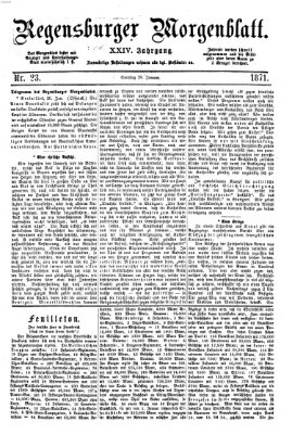 Regensburger Morgenblatt Samstag 28. Januar 1871