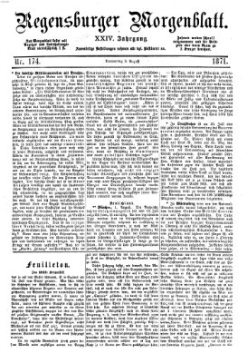 Regensburger Morgenblatt Donnerstag 3. August 1871