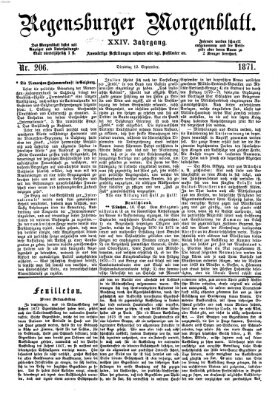 Regensburger Morgenblatt Dienstag 12. September 1871