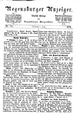 Regensburger Anzeiger Mittwoch 7. Juni 1871