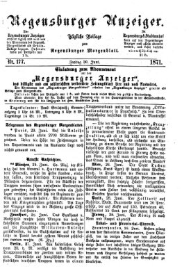 Regensburger Anzeiger Freitag 30. Juni 1871