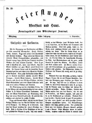 Feierstunden für Werkstatt und Haus (Würzburger Journal)