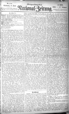 Nationalzeitung Mittwoch 13. Juni 1866