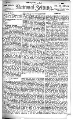Nationalzeitung Mittwoch 5. Oktober 1870