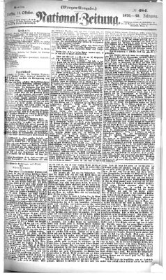 Nationalzeitung Dienstag 11. Oktober 1870