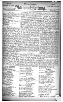 Nationalzeitung Donnerstag 3. November 1870