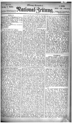 Nationalzeitung Freitag 4. November 1870