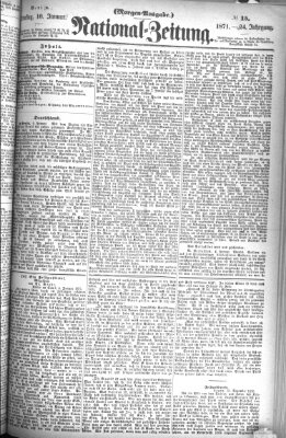 Nationalzeitung Dienstag 10. Januar 1871