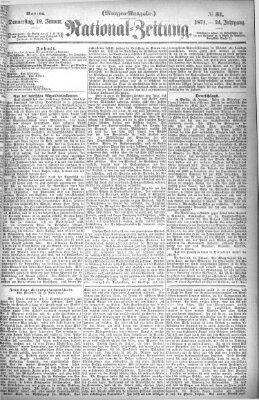 Nationalzeitung Donnerstag 19. Januar 1871