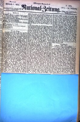 Nationalzeitung Mittwoch 8. März 1871