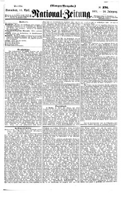 Nationalzeitung Samstag 15. April 1871