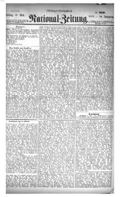 Nationalzeitung Freitag 12. Mai 1871