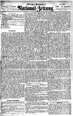 Nationalzeitung Dienstag 31. Oktober 1865