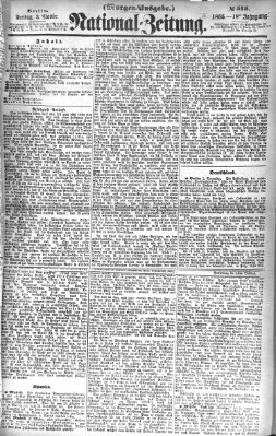 Nationalzeitung Freitag 3. November 1865
