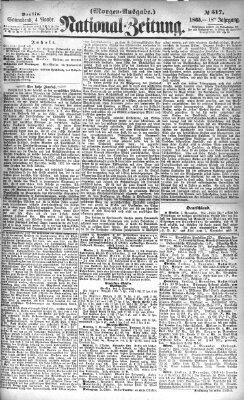Nationalzeitung Samstag 4. November 1865