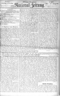 Nationalzeitung Sonntag 3. Dezember 1865