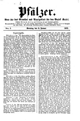 Pfälzer Sonntag 8. Januar 1871