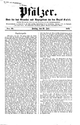 Pfälzer Freitag 21. Juli 1871