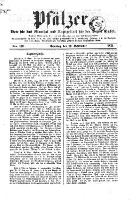Pfälzer Sonntag 10. September 1871