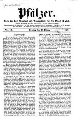 Pfälzer Sonntag 29. Oktober 1871