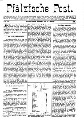 Pfälzische Post Montag 28. August 1871
