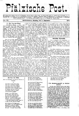 Pfälzische Post Samstag 2. September 1871