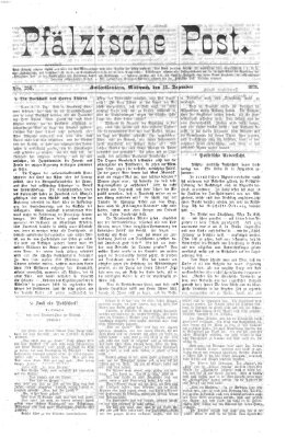 Pfälzische Post Mittwoch 13. Dezember 1871