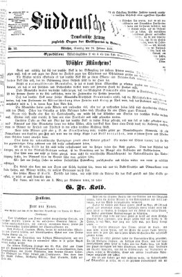 Süddeutsche Post Sonntag 26. Februar 1871