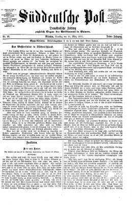 Süddeutsche Post Samstag 11. März 1871