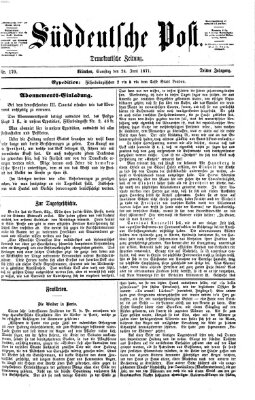 Süddeutsche Post Samstag 24. Juni 1871