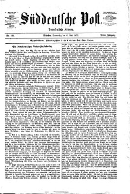 Süddeutsche Post Donnerstag 6. Juli 1871