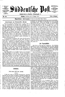 Süddeutsche Post Sonntag 20. August 1871