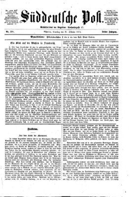 Süddeutsche Post Samstag 21. Oktober 1871