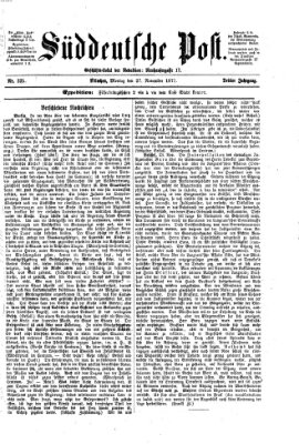 Süddeutsche Post Montag 27. November 1871
