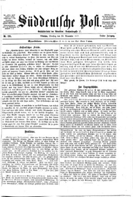 Süddeutsche Post Dienstag 28. November 1871