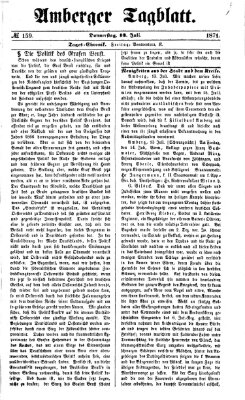 Amberger Tagblatt Donnerstag 13. Juli 1871